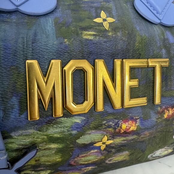 Louis Vuitton Monet Speedy Masters Collection Jeff Koons leather art bag LV Gold - Picture 11 of 15